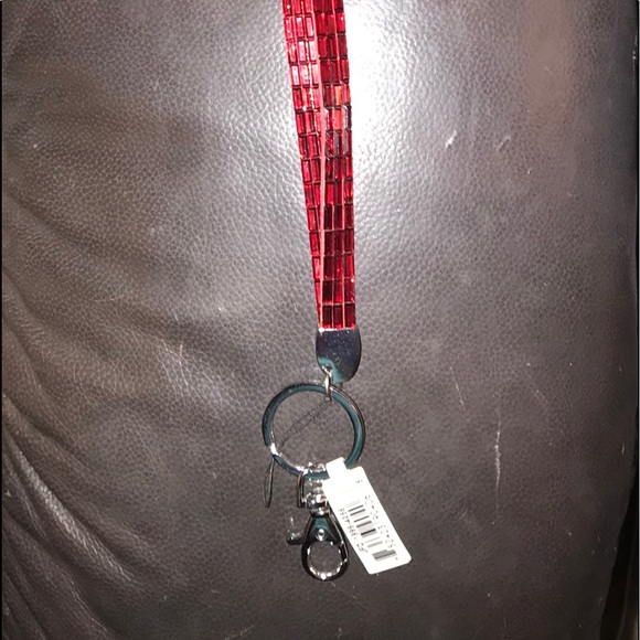 🐙CLOSET CLOSING!!🐙 Sparkly red work ID/lanyard - Picture 1 of 3